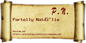 Partelly Natália névjegykártya